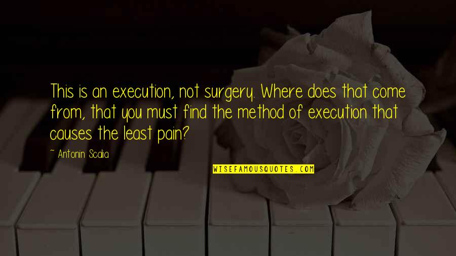 Surgery Quotes By Antonin Scalia: This is an execution, not surgery. Where does