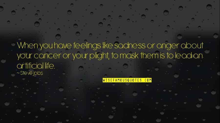 Surly Furious Quotes By Steve Jobs: When you have feelings like sadness or anger Surly Furious Quotes By Steve Jobs: When you have feelings like sadness or anger