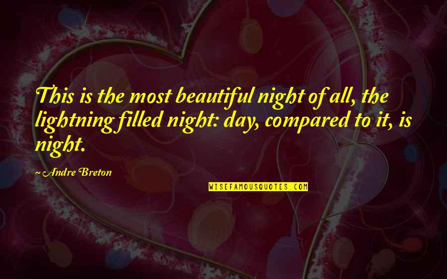 Surrealism Quotes By Andre Breton: This is the most beautiful night of all,