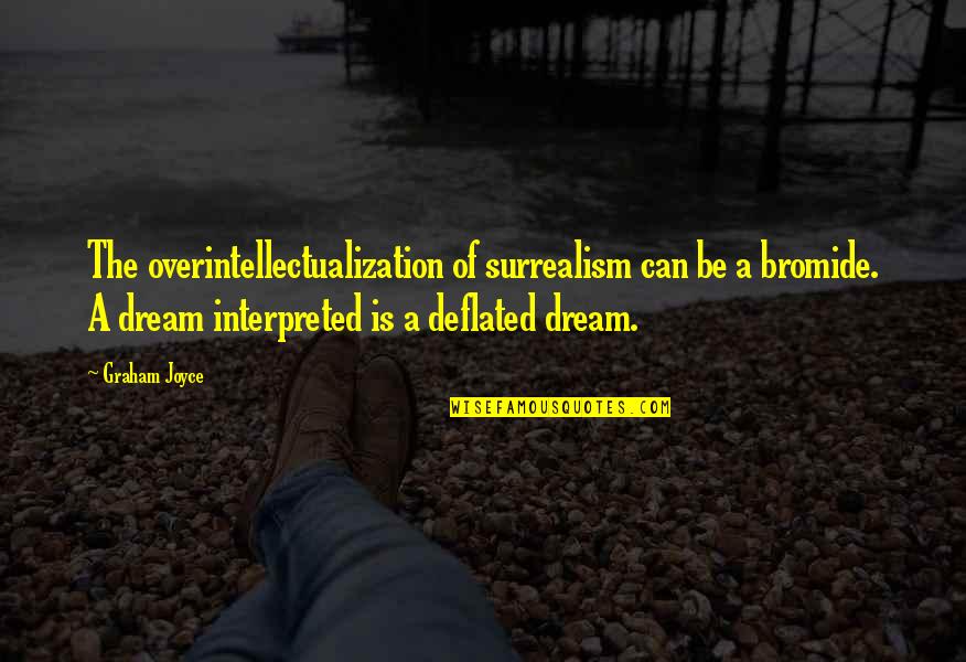 Surrealism Quotes By Graham Joyce: The overintellectualization of surrealism can be a bromide.