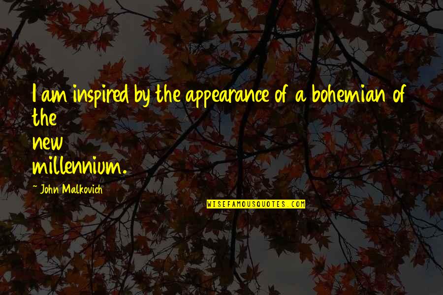 Surveilled Synonym Quotes By John Malkovich: I am inspired by the appearance of a