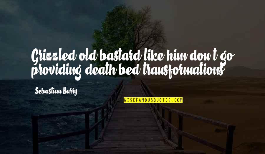 Surville Groupe Quotes By Sebastian Barry: Grizzled old bastard like him don't go providing
