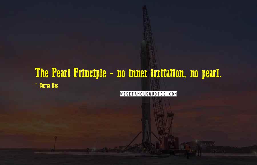 Surya Das quotes: The Pearl Principle - no inner irritation, no pearl.