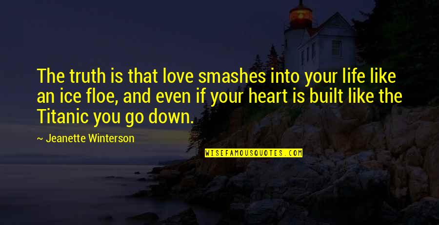 Susan Solomon Quotes By Jeanette Winterson: The truth is that love smashes into your Susan Solomon Quotes By Jeanette Winterson: The truth is that love smashes into your