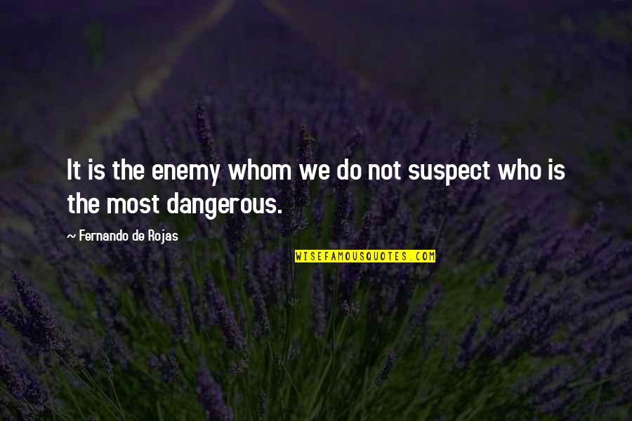 Suspects Quotes By Fernando De Rojas: It is the enemy whom we do not