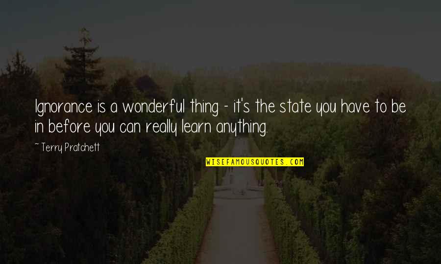 Suspenseful Background Quotes By Terry Pratchett: Ignorance is a wonderful thing - it's the Suspenseful Background Quotes By Terry Pratchett: Ignorance is a wonderful thing - it's the