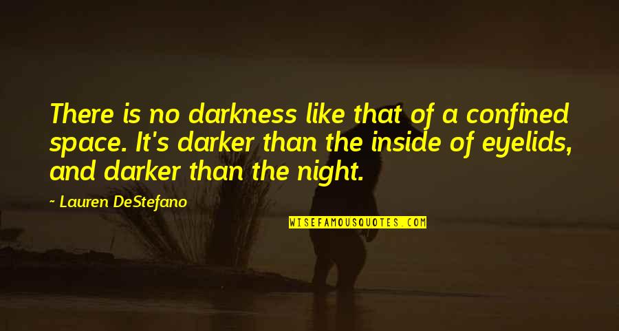 Suvad Konakovic Quotes By Lauren DeStefano: There is no darkness like that of a
