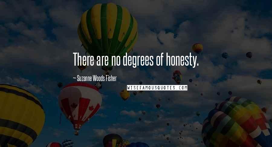 Suzanne Woods Fisher quotes: There are no degrees of honesty.