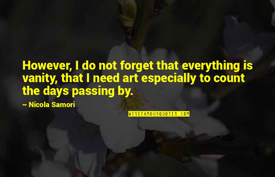 Svenning Family Crest Quotes By Nicola Samori: However, I do not forget that everything is Svenning Family Crest Quotes By Nicola Samori: However, I do not forget that everything is