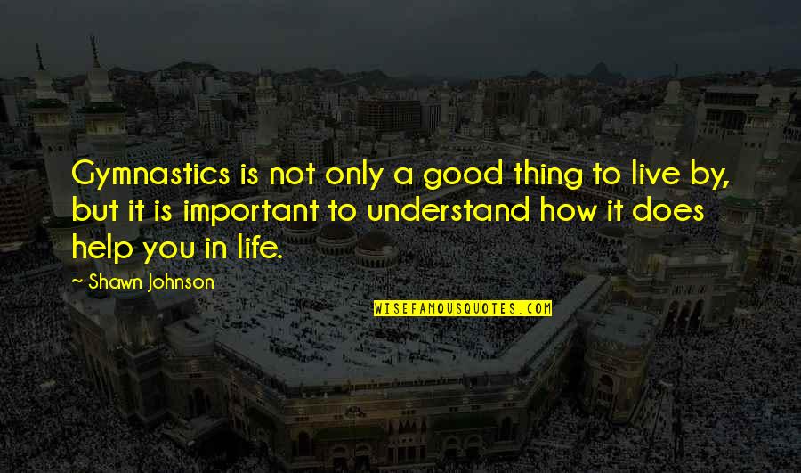Swachh Bharat Abhiyan In Marathi Quotes By Shawn Johnson: Gymnastics is not only a good thing to Swachh Bharat Abhiyan In Marathi Quotes By Shawn Johnson: Gymnastics is not only a good thing to