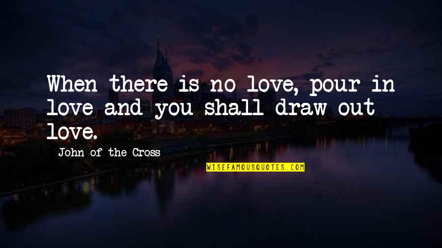 Swaffer Fleet Quotes By John Of The Cross: When there is no love, pour in love