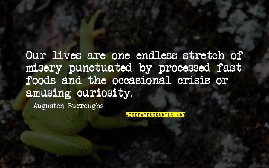 Swag Picture Quotes By Augusten Burroughs: Our lives are one endless stretch of misery Swag Picture Quotes By Augusten Burroughs: Our lives are one endless stretch of misery