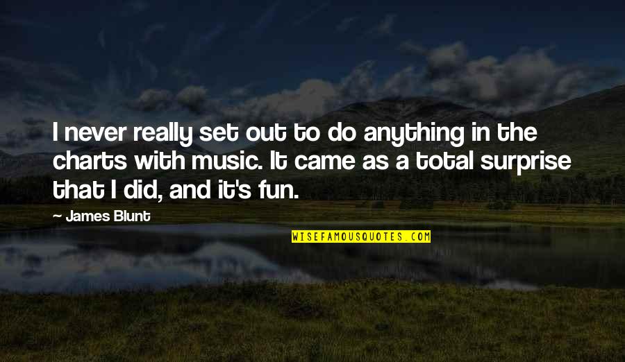 Swallowing Your Words Quotes By James Blunt: I never really set out to do anything