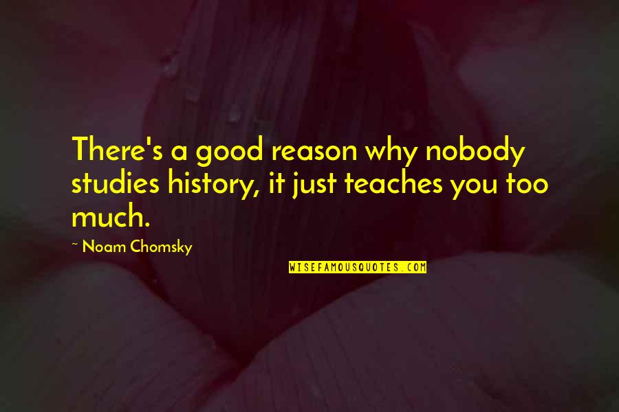 Swap Shop Quotes By Noam Chomsky: There's a good reason why nobody studies history,