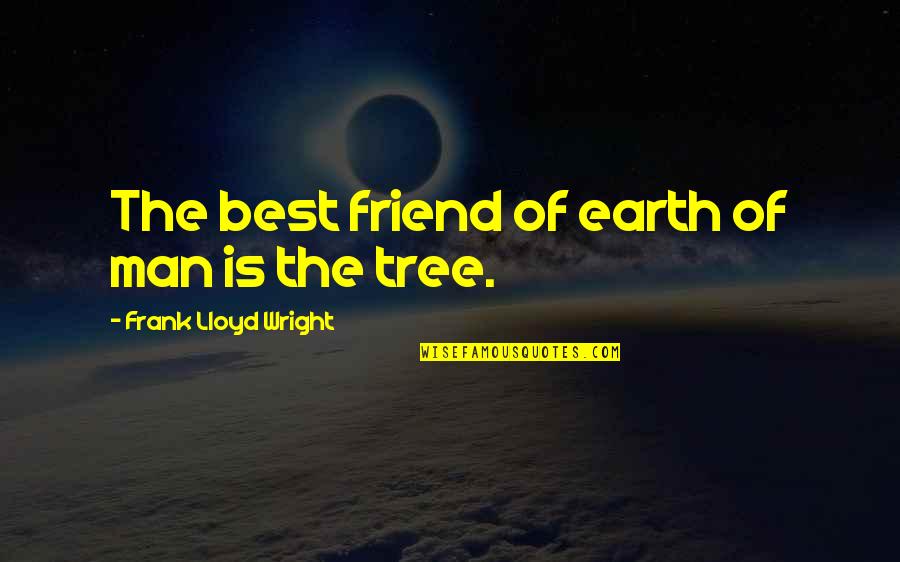 Swartgalligheid Quotes By Frank Lloyd Wright: The best friend of earth of man is