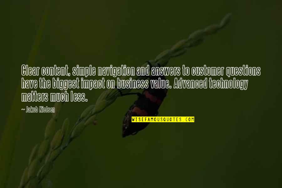 Swat Hondo Quotes By Jakob Nielsen: Clear content, simple navigation and answers to customer Swat Hondo Quotes By Jakob Nielsen: Clear content, simple navigation and answers to customer