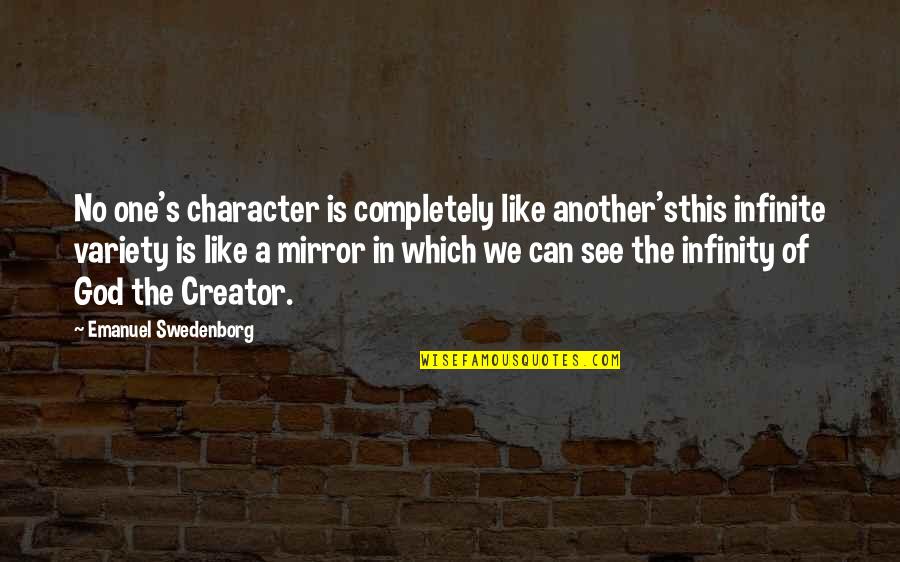 Swedenborg Quotes By Emanuel Swedenborg: No one's character is completely like another'sthis infinite