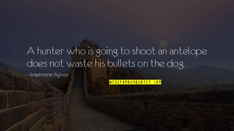 Sweep Away Quotes By Israelmore Ayivor: A hunter who is going to shoot an Sweep Away Quotes By Israelmore Ayivor: A hunter who is going to shoot an