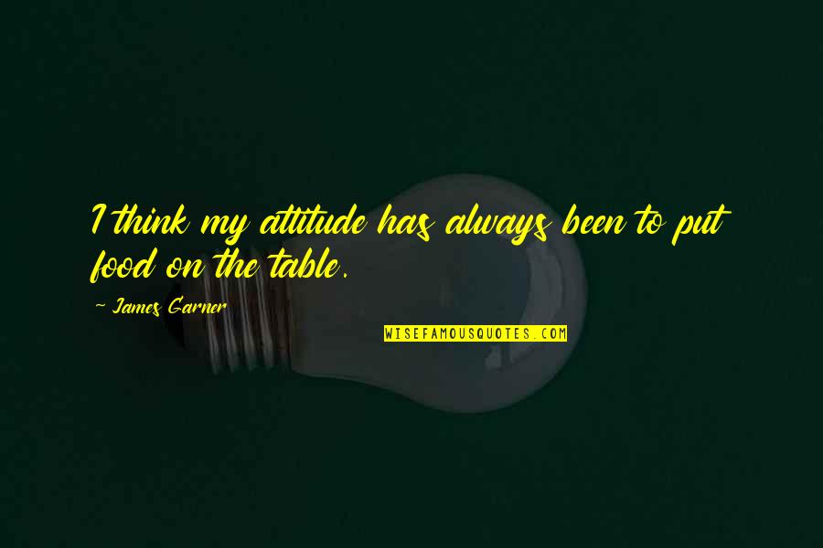 Sweet Conversation Quotes By James Garner: I think my attitude has always been to