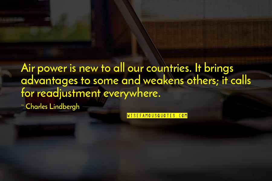 Sweet Lambing Quotes By Charles Lindbergh: Air power is new to all our countries.