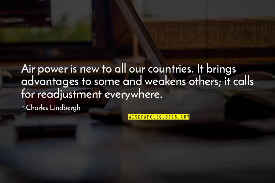 Sweet Words Bible Quotes By Charles Lindbergh: Air power is new to all our countries.