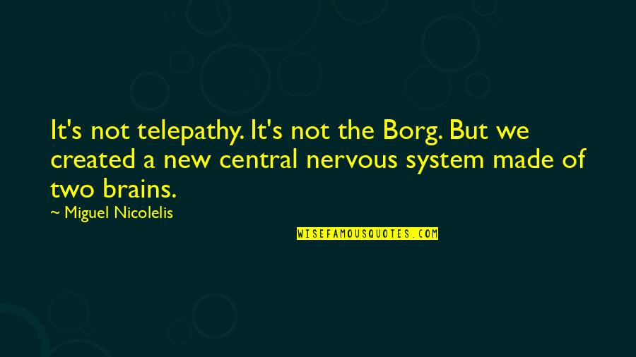 Sweetly Jackson Pearce Quotes By Miguel Nicolelis: It's not telepathy. It's not the Borg. But