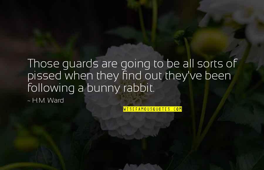Swerves Quotes By H.M. Ward: Those guards are going to be all sorts