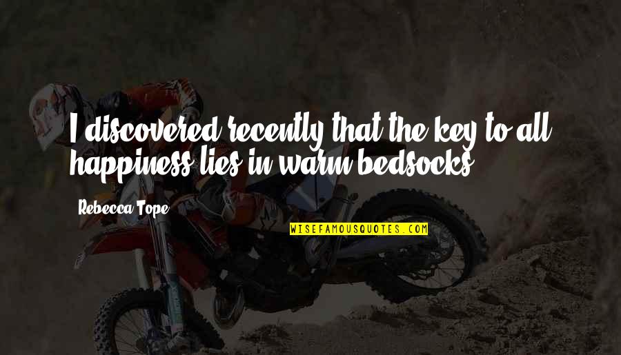 Swinson Electric San Diego Quotes By Rebecca Tope: I discovered recently that the key to all