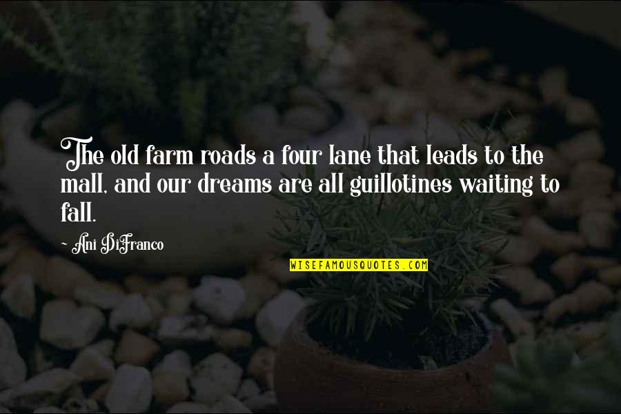 Sxsw Music Festival Quotes By Ani DiFranco: The old farm roads a four lane that