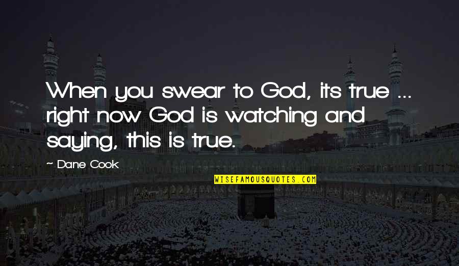 Syahputra 2007 Quotes By Dane Cook: When you swear to God, its true ...