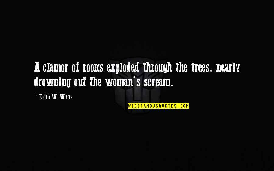 Sybreed T Shirts Quotes By Keith W. Willis: A clamor of rooks exploded through the trees, Sybreed T Shirts Quotes By Keith W. Willis: A clamor of rooks exploded through the trees,