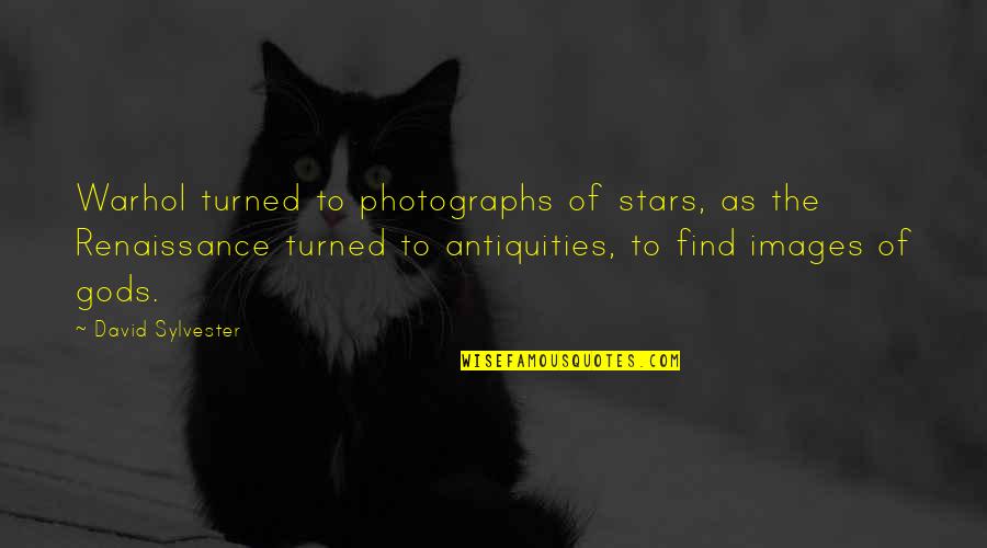 Sylvester's Quotes By David Sylvester: Warhol turned to photographs of stars, as the