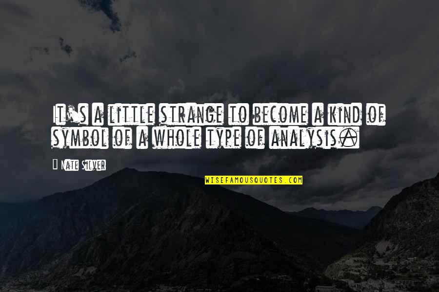 Symbol Quotes By Nate Silver: It's a little strange to become a kind