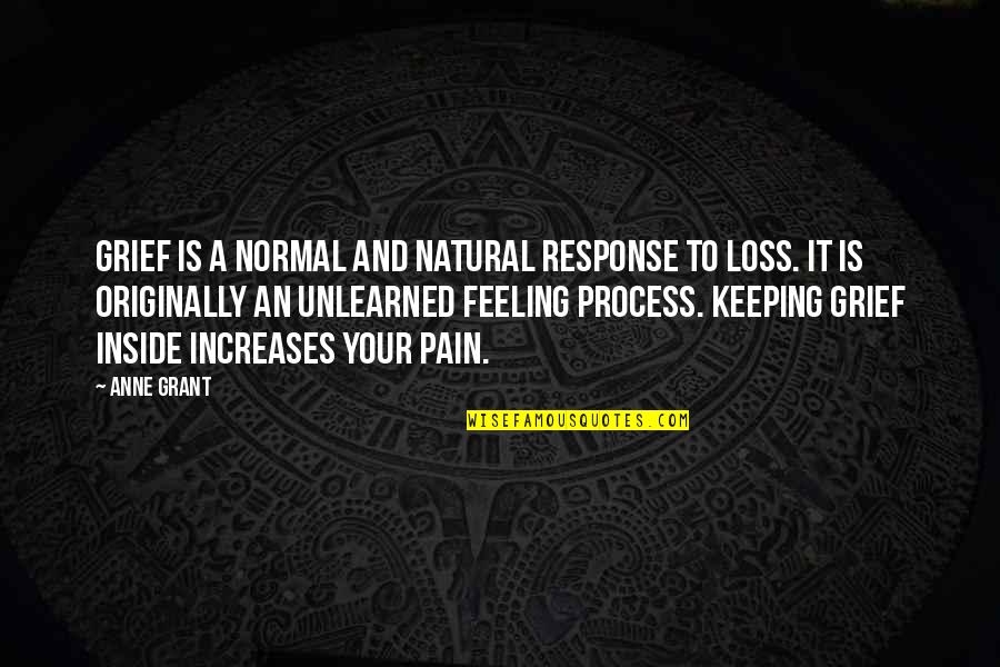 Sympathy Grief Quotes By Anne Grant: Grief is a normal and natural response to