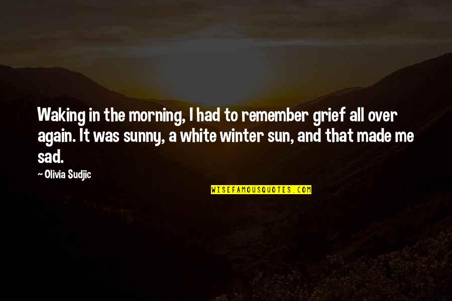 Sympathy Grief Quotes By Olivia Sudjic: Waking in the morning, I had to remember