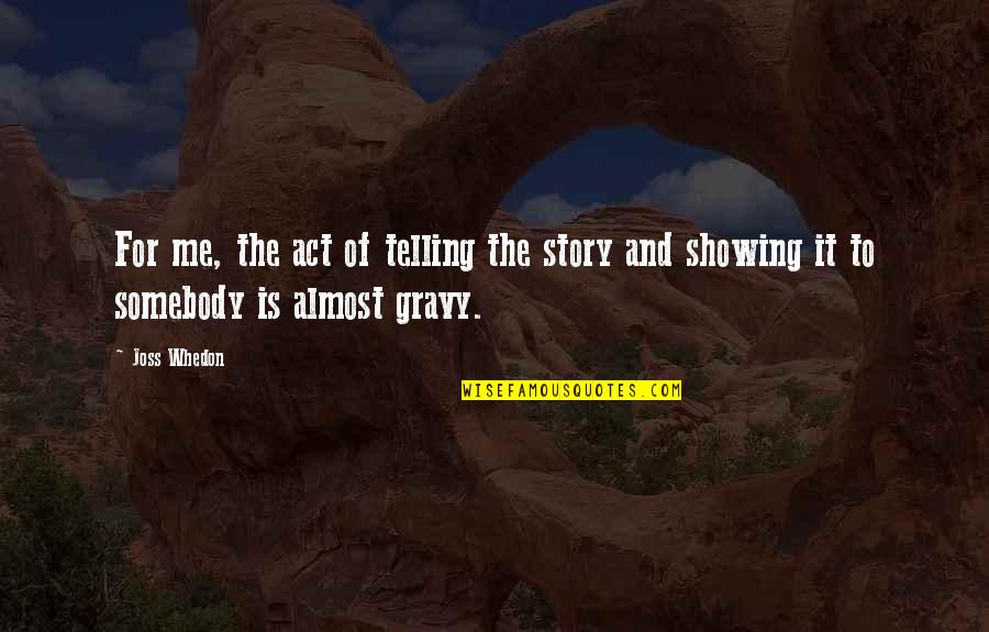 Synchrony Financial Stock Quotes By Joss Whedon: For me, the act of telling the story