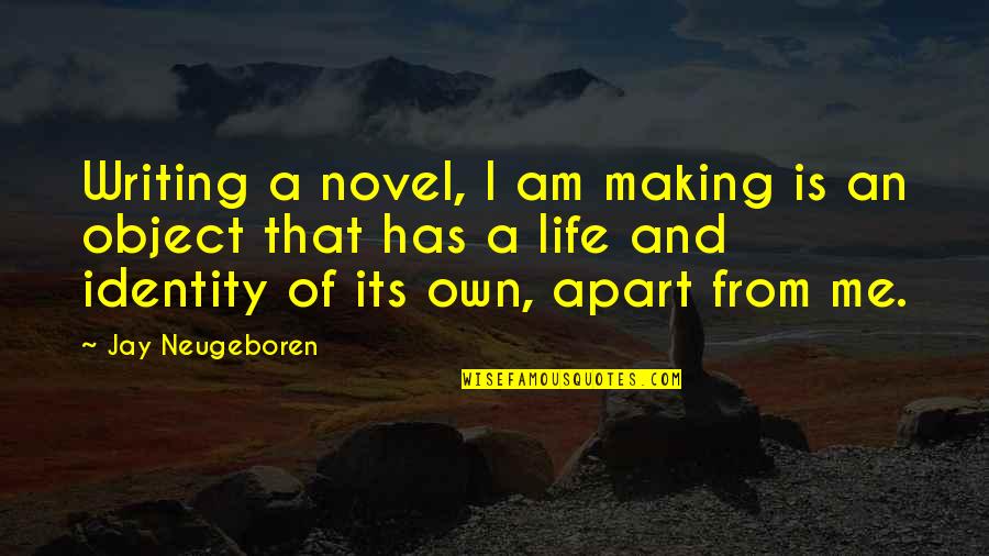 Synergetic Quotes By Jay Neugeboren: Writing a novel, I am making is an