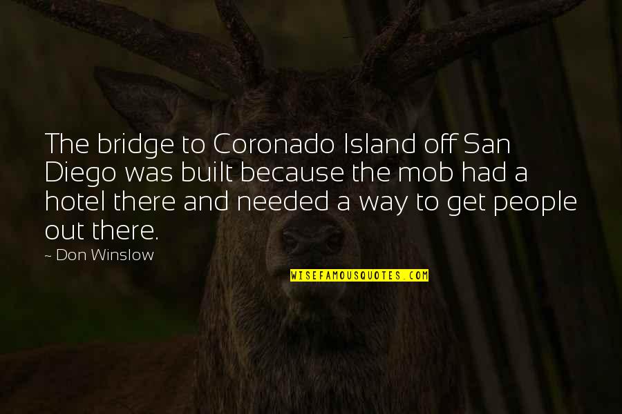 Syntaxes In Computer Quotes By Don Winslow: The bridge to Coronado Island off San Diego