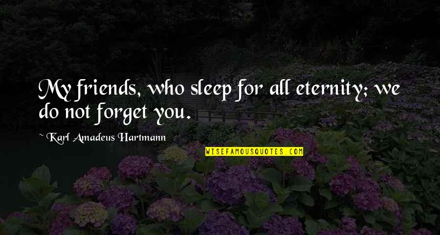Syrian Rebel Quotes By Karl Amadeus Hartmann: My friends, who sleep for all eternity; we Syrian Rebel Quotes By Karl Amadeus Hartmann: My friends, who sleep for all eternity; we