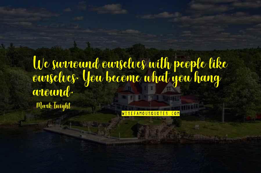 Syslog Severity Quotes By Mark Twight: We surround ourselves with people like ourselves. You