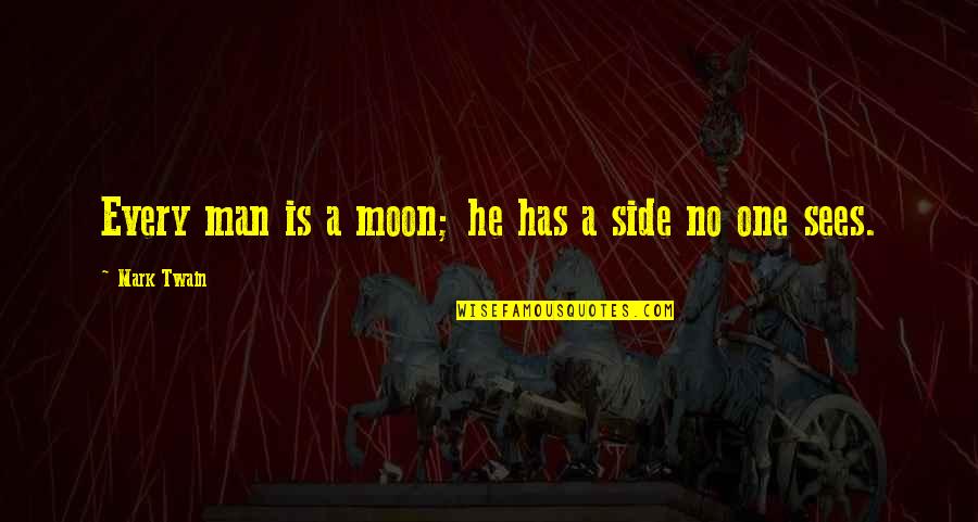 Syslog Watcher Quotes By Mark Twain: Every man is a moon; he has a Syslog Watcher Quotes By Mark Twain: Every man is a moon; he has a