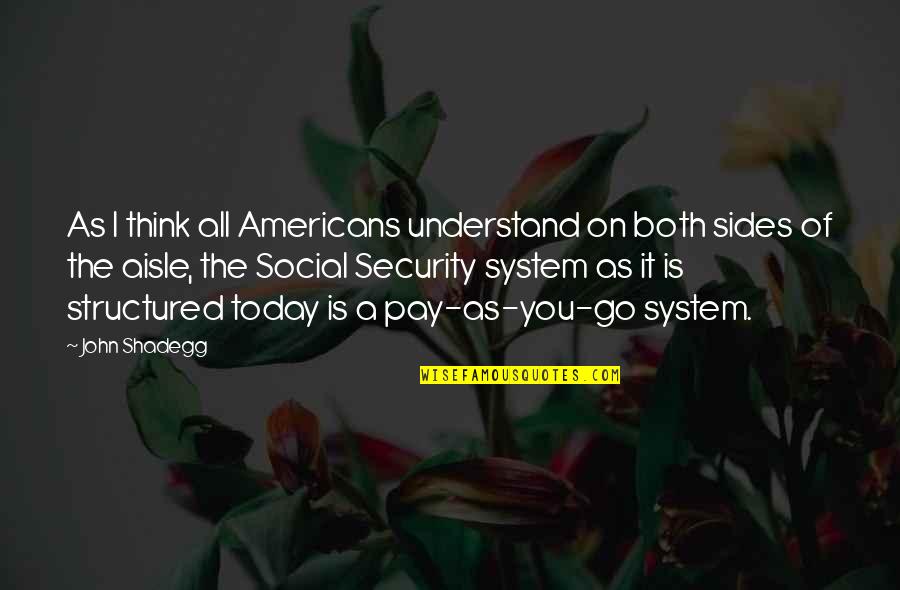 System Is Quotes By John Shadegg: As I think all Americans understand on both