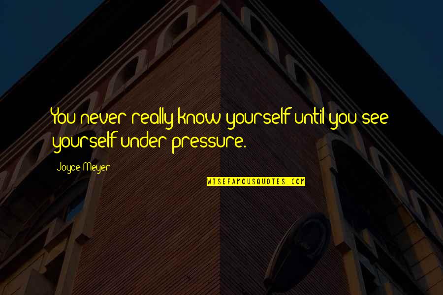 Syvalouis Nance Quotes By Joyce Meyer: You never really know yourself until you see