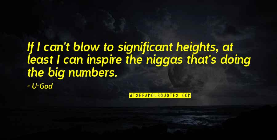 Sz V Sor Jav T S Quotes By U-God: If I can't blow to significant heights, at Sz V Sor Jav T S Quotes By U-God: If I can't blow to significant heights, at