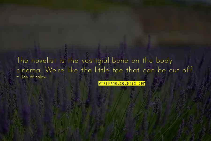 Szafranek Chelm Quotes By Don Winslow: The novelist is the vestigial bone on the Szafranek Chelm Quotes By Don Winslow: The novelist is the vestigial bone on the