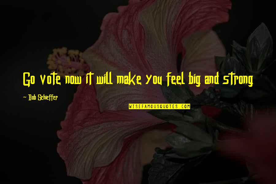 Szczerbakow Quotes By Bob Schieffer: Go vote now it will make you feel Szczerbakow Quotes By Bob Schieffer: Go vote now it will make you feel