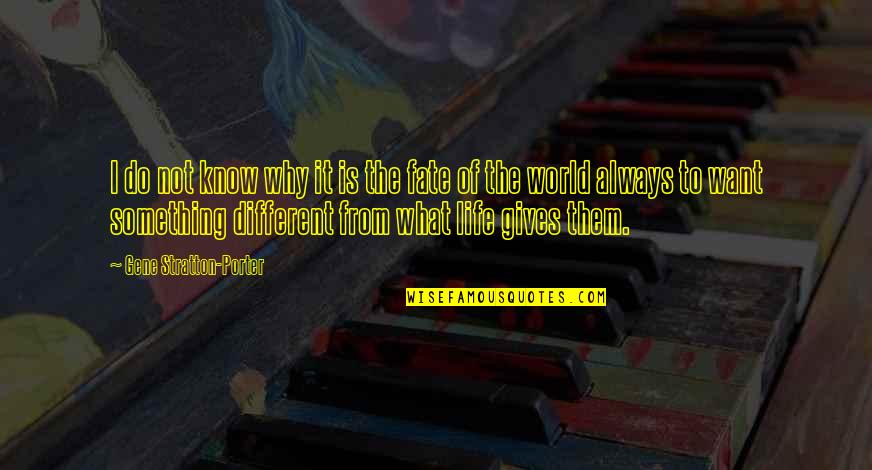 Szmer Pecherzykowy Quotes By Gene Stratton-Porter: I do not know why it is the Szmer Pecherzykowy Quotes By Gene Stratton-Porter: I do not know why it is the