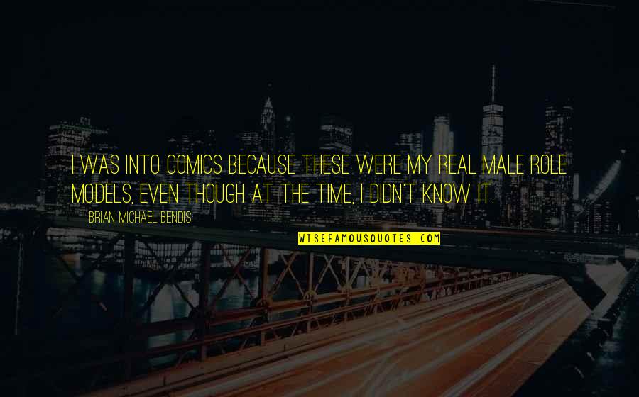 T Real Time Quotes By Brian Michael Bendis: I was into comics because these were my
