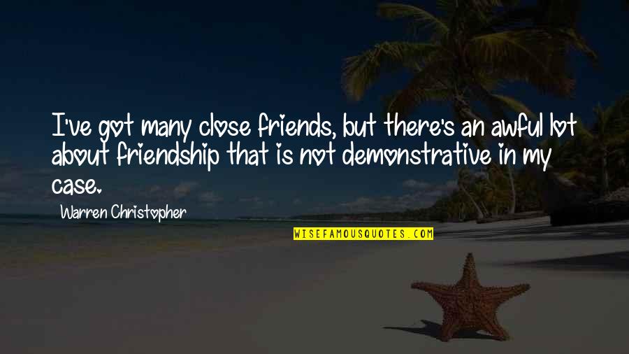 T Rowe Price 2020 Fund Quote Quotes By Warren Christopher: I've got many close friends, but there's an T Rowe Price 2020 Fund Quote Quotes By Warren Christopher: I've got many close friends, but there's an