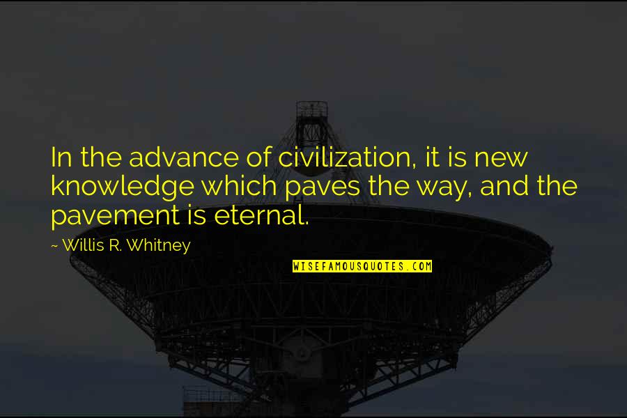 T4 Quotes By Willis R. Whitney: In the advance of civilization, it is new T4 Quotes By Willis R. Whitney: In the advance of civilization, it is new